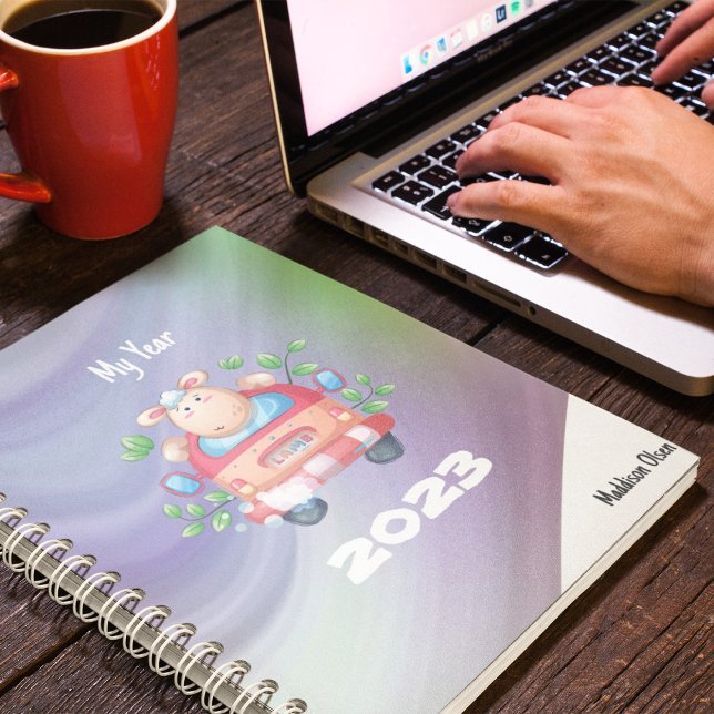 Agenda Mi oveja de año recortada en mármol con nombre (Subido por el creador)