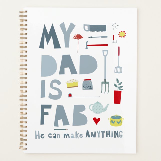 Agenda Mi papá es Fab (Anverso)