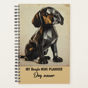 Agenda Mi Personalizado Dog Name Beagle Portrait