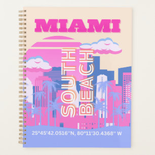 Agenda Miami Beach, Miami Travel Art, Preppy