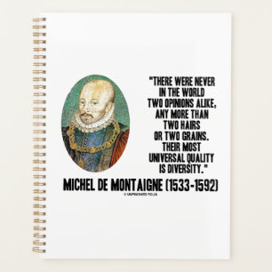 Agenda Michel de Montaigne no tiene dos opiniones al resp