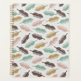 Agenda Mid-Century Modern Retro Feathers Planner