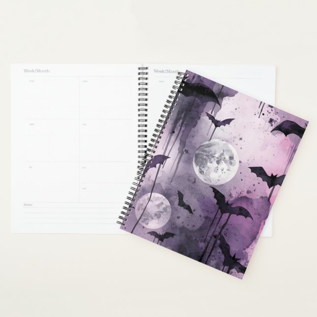 Agenda Midnight Flight Gothic Planner | Velvet Chaos Cove (Demostración)
