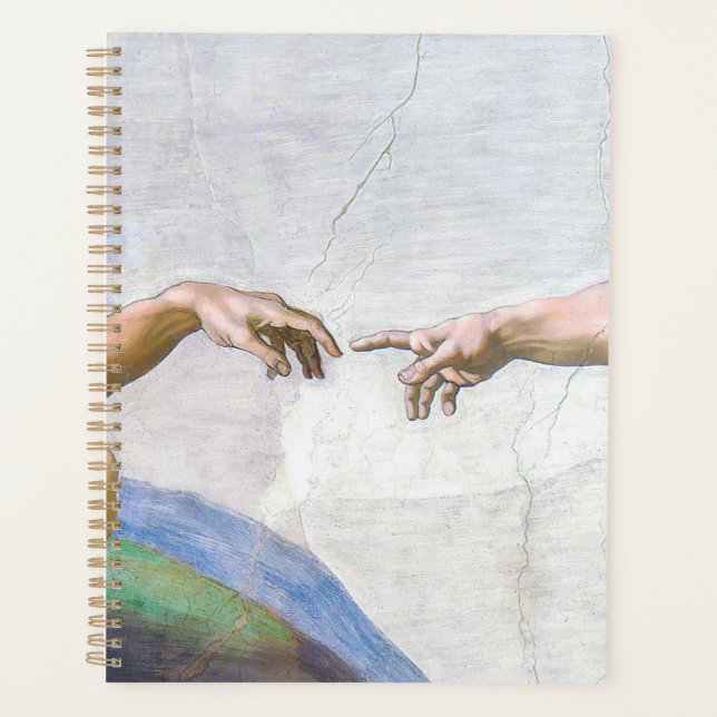 Agenda Miguel Ángel - Creación de Adam aislado (Anverso)
