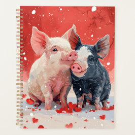 Agenda Mini Cerdos aman los corazones