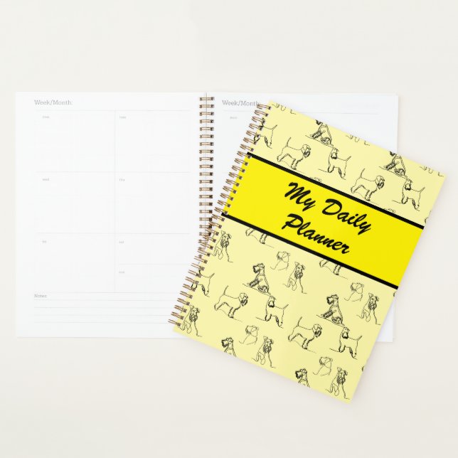 Agenda Miniature Schnauzer Amarillo (Demostración)