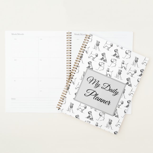 Agenda Miniature Schnauzer Blanco (Demostración)