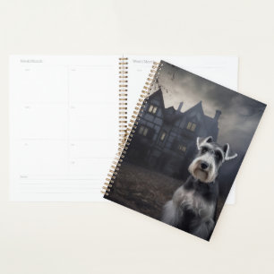 Agenda Miniature Schnauzer Halloween Aterrador