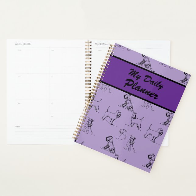 Agenda Miniature Schnauzer Lavanda (Demostración)