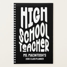 Agenda Minimalist High School Teacher Class Planner