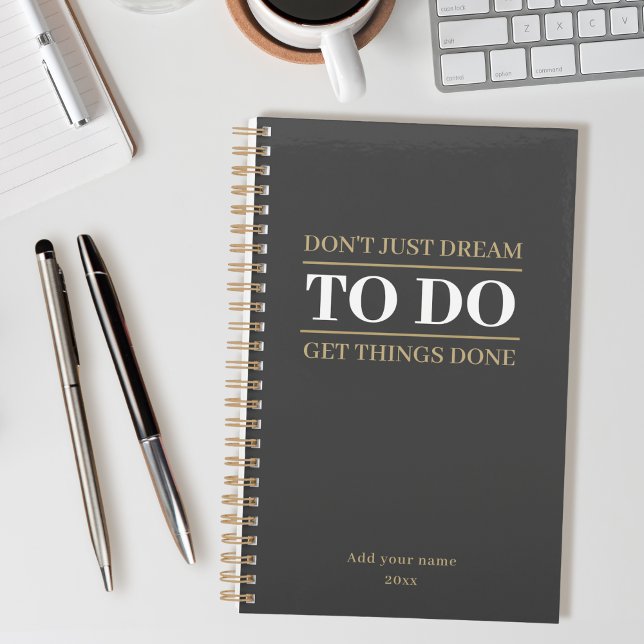 Agenda Minimalist Simple Charcoal Gray To Do (Subido por el creador)