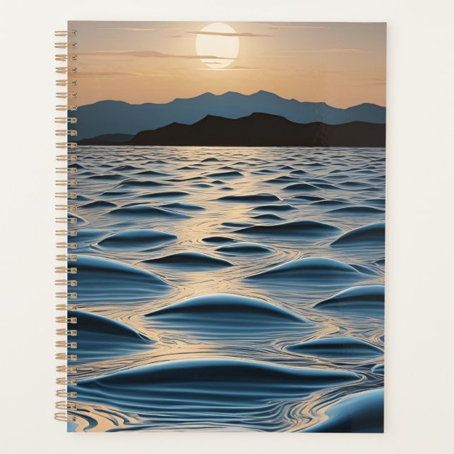 Agenda Minimalist Waves at Dawn (Anverso)