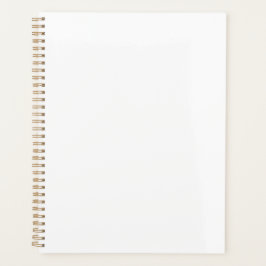 Agenda Minimalist white plain solid color simple modern