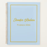 Agenda Minimalista Profesional Cute Powder Blue Weekly<br><div class="desc">Manténgase organizado y con estilo con nuestro Minimalista Profesional Cute Powder Blue Weekly Planner, diseñado cuidadosamente para la vida ocupada de profesores, enfermeras, médicos y dentistas. Este planificador combina funcionalidad con un toque de encanto, con un sereno tema azul pólvora que promueve el foco y la calma en un entorno...</div>