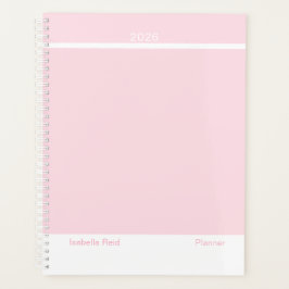 Agenda Minimalista Rosa Pálido