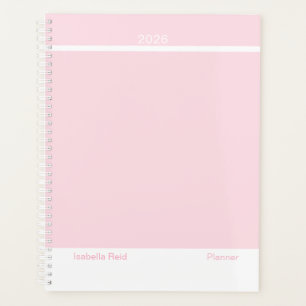 Agenda Minimalista Rosa Pálido