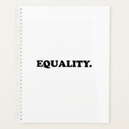 Agenda Minimalista tipografía moderna blanca y de igualda