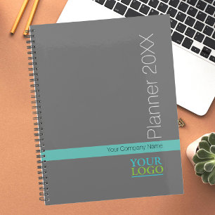 Agenda Mínimo el nombre/año/gris de su compañía de logoti