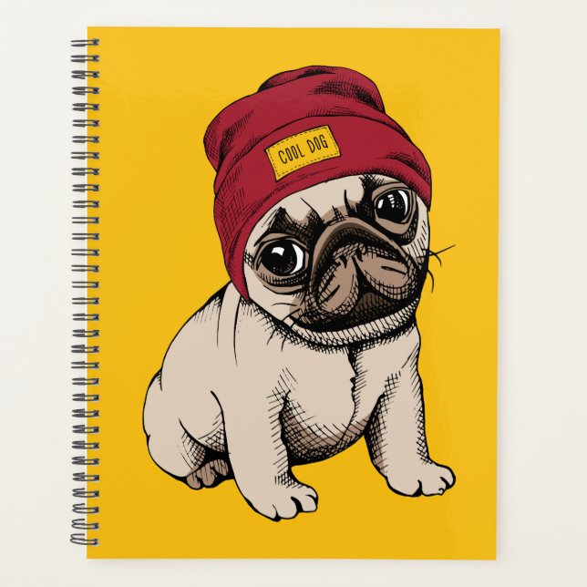 Agenda Minipipa Hipster Pug (Anverso)
