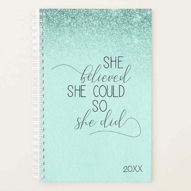 Agenda Mint Green Inspirador Woman (Anverso)
