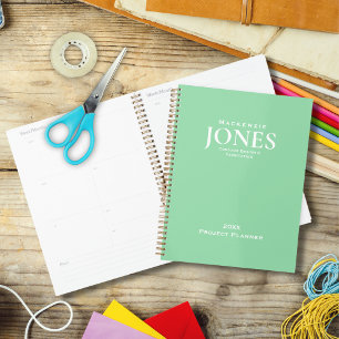 Agenda Mint Green personalizado Negocios