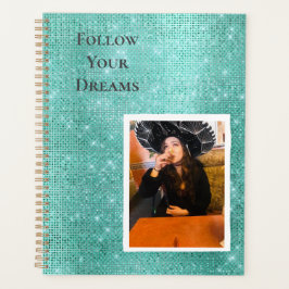 Agenda Mint Sparkle su cita personalizada de fotos
