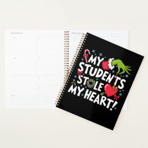 Agenda Mis alumnos me robaron el corazón Navidad Xmas Pro