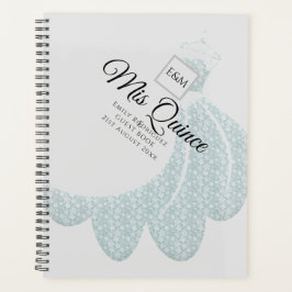 Agenda Mis Quince Quinceanera VESTIR LIBRO Plata