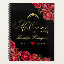 Agenda Mis rosas rojos negros de Quince