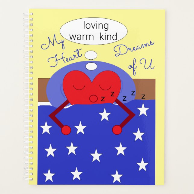 Agenda Mis sueños de corazón contigo (Anverso)