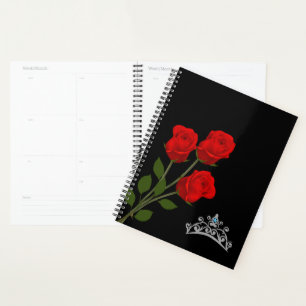 Agenda Miss America USA Crown & Red Roses Planner