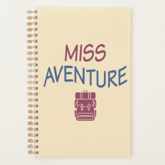 Agenda Miss Aventure. Idée cadeau Voyages