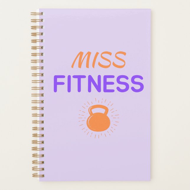 Agenda Miss Fitness. Idée cadeau Sport (Anverso)