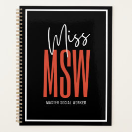 Agenda Miss MSW Planner