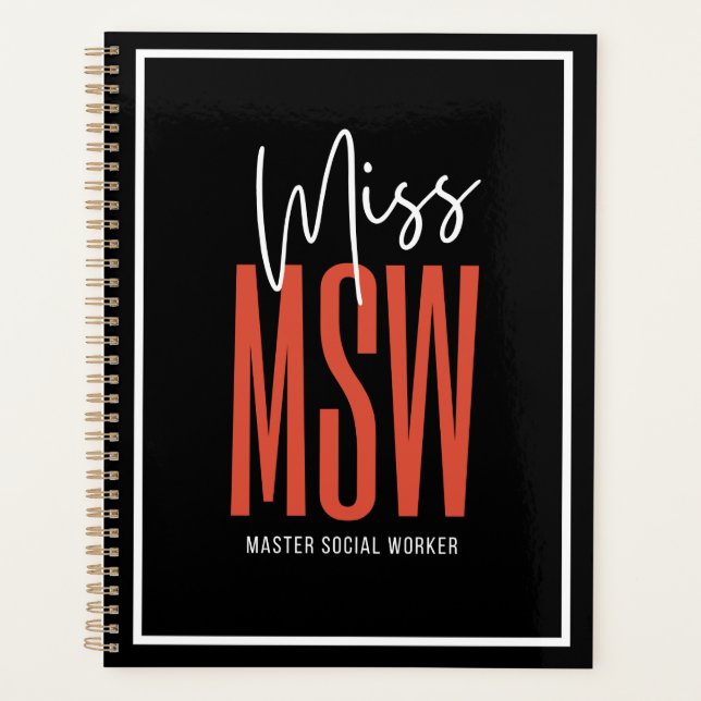 Agenda Miss MSW Planner (Anverso)