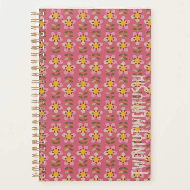 Agenda MISTY CHARM - Botanical Pattern Planner (Anverso)