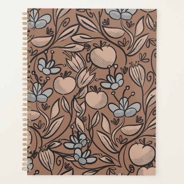 Agenda Mocha de arte Doodle (Anverso)