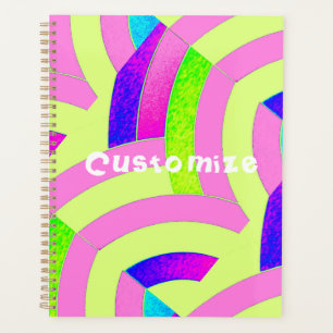 Agenda moda chevron contemporáneo sofisticado