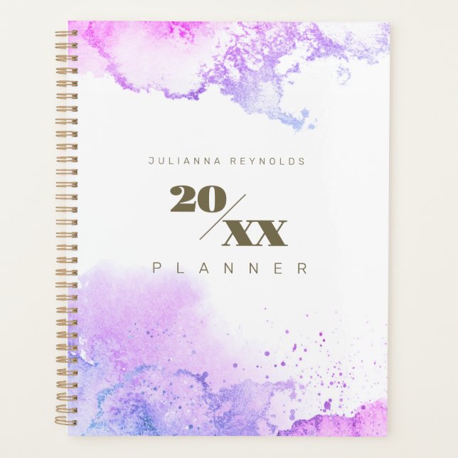 Agenda Moda Cosmic Purple Planner (Anverso)