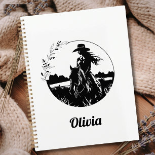 Agenda Moda del país Vaquera de Caballo Personalizada Occ