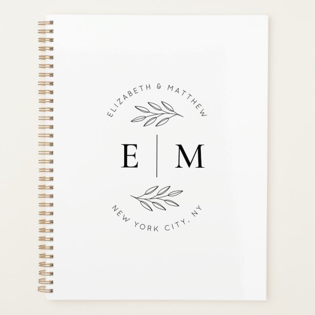 Agenda Moda elegante Minimalista moderna y boda (Anverso)
