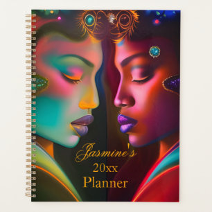 Agenda Moda Gemini Celestial Twins anualmente Planner