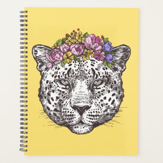 Agenda Moda hippie leopardo (Anverso)