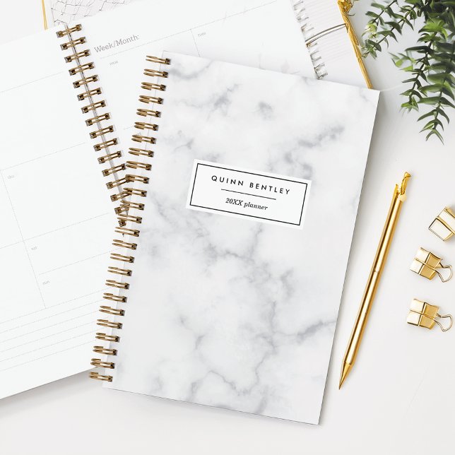 Agenda Moda Marble blanco personalizado (Subido por el creador)