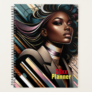 Agenda Moda planificadora personalizada afroamericana