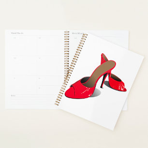 Agenda Moda Rojo Tos Altos Glamorosos Stiletto Moda