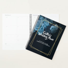 Agenda Moda simple Planner de bodas geométricas de marco