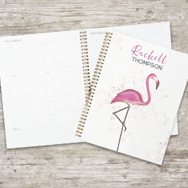 Agenda Moda simple y elegante color de agua rosado del fl