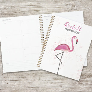 Agenda Moda simple y elegante color de agua rosado del fl
