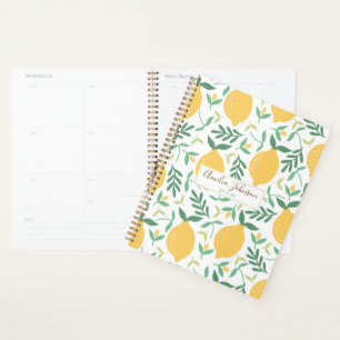 Agenda Modelo de limón amarillo de la granja de campo br